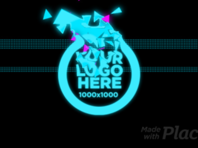 Intro Maker for a Logo Reveal with a Vaporwave Effect 1670