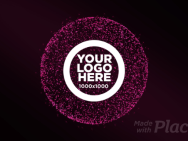 Logo Reveal Intro Maker with Abstract Sparkling Particles 1707