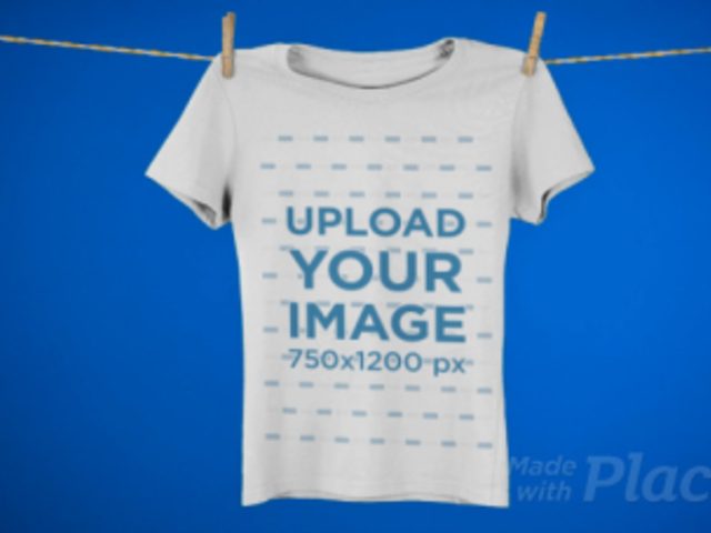 Video of a Shirt Hanging on a Line 12362