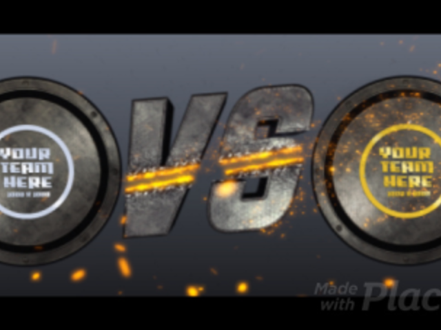 Competition Intro Maker with Fire Particles Animation 1783