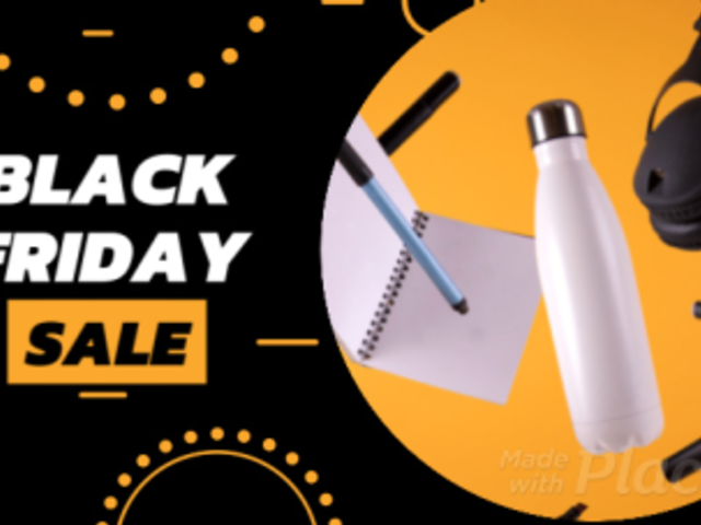 Black Friday Facebook Cover Video Maker with Flashing Dots 1214a-363