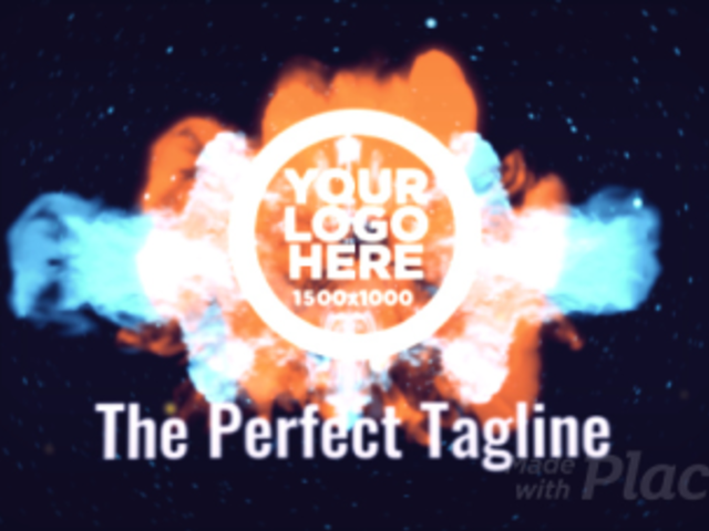 Logo Reveal Intro Maker with Animated Explosion in Space 1994