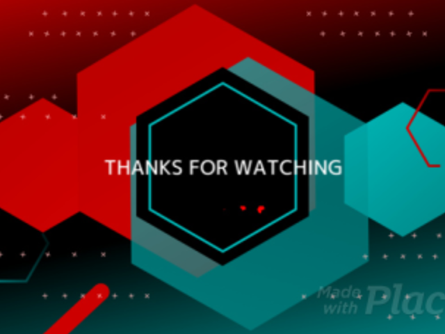 Twitch End Screen Video Maker with Animated Hexagons for an Ended Stream 1812