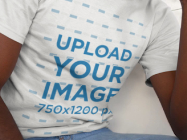 T-Shirt Video of a Man with Dyed Hair 22537