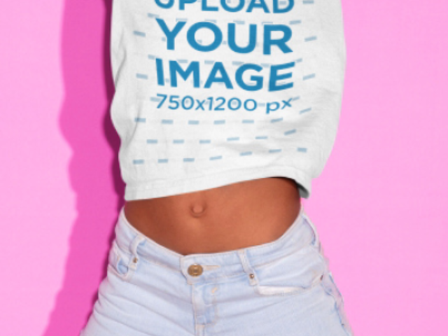 T-Shirt Video Featuring a Little Girl Jumping 23073