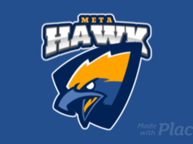 Animated Sports Logo Template Featuring an Aggressive Hawk Clipart 120s 2856
