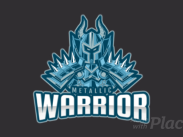 Animated Gaming Logo Template Featuring a Medieval Warrior in a Metal Armor 2651h-2880