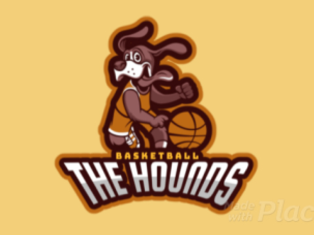 Animated Basketball Team Logo Maker Featuring a Dog Cartoon 336l-2882