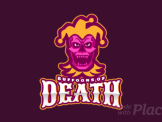 Creepy Logo Template with an Animated Buffoon Skull Clipart 1877l-2881