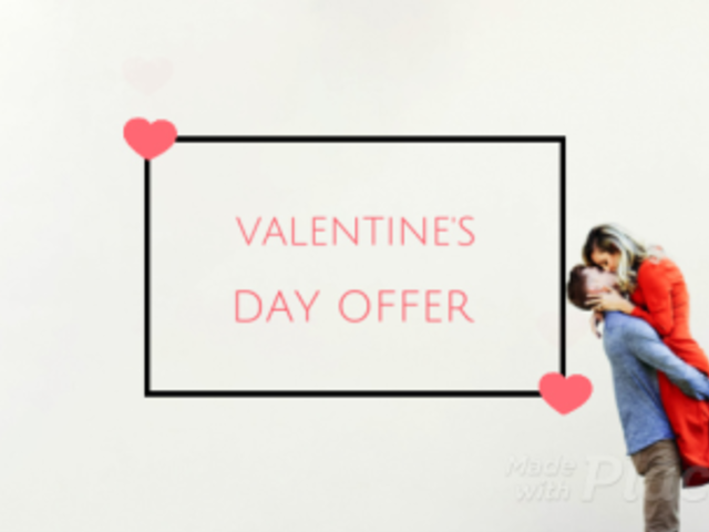 Minimal Valentine's Day Facebook Cover Video Maker Featuring a Cool Logo Animation 2041