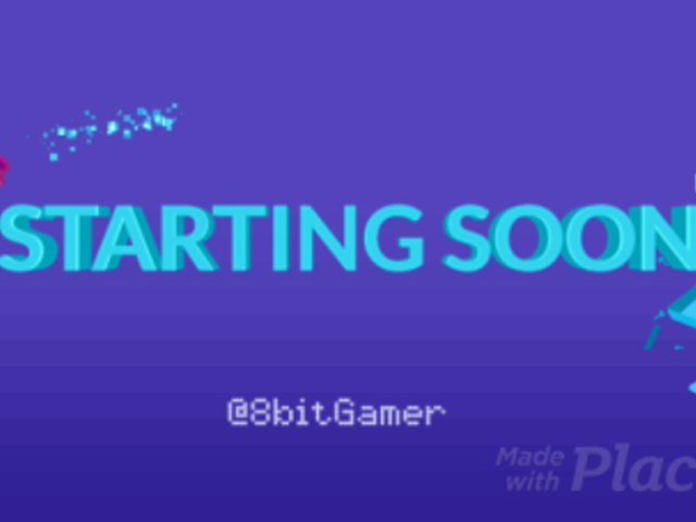 Starting Soon Screen Video Maker for Retro Gaming Streaming Channels  2529