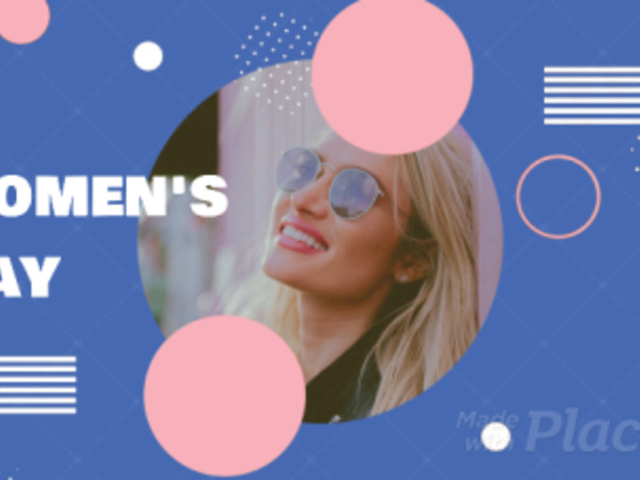 Women's Day-Themed Facebook Cover Video Maker With Geometric Animations 1220b 94
