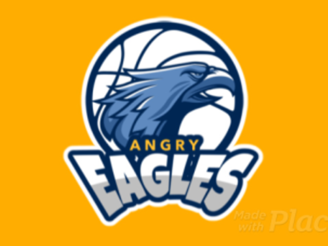 Animated Logo Template with an Eagle Graphic for a Basketball Team 336r-2935