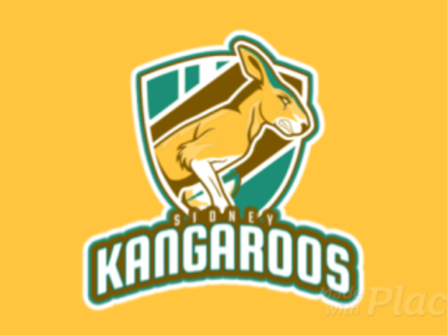 Animated Rugby Logo Maker with a Strong Kangaroo Mascot 1616m-2930