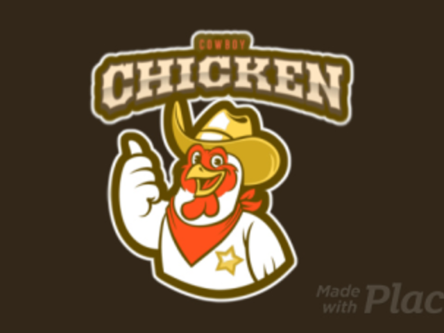 Animated Sports Logo Maker Featuring a Cowboy Chicken Mascot 120oo-2927