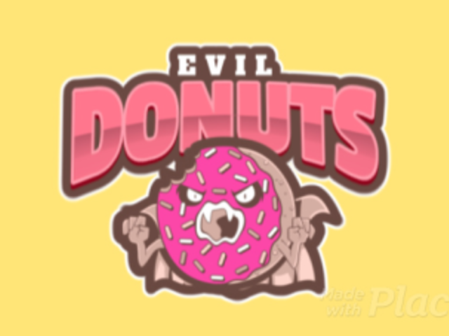Animated Logo Template with an Evil Donut Clipart a484q-2926