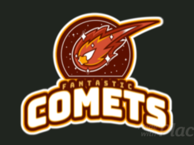 Cricket Team Logo Template Featuring an Animated Shooting Comet Graphic 1651p-2936