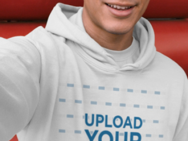Selfie Video of a Man Wearing a Pullover Hoodie 32023