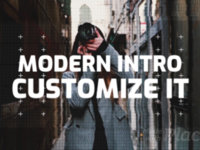Modern Intro Maker Featuring Text and Logo Animations and Glitch Effects 345
