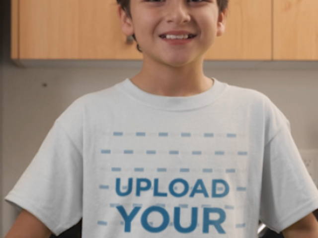 T-Shirt Video of a Boy Preparing Toast 32327