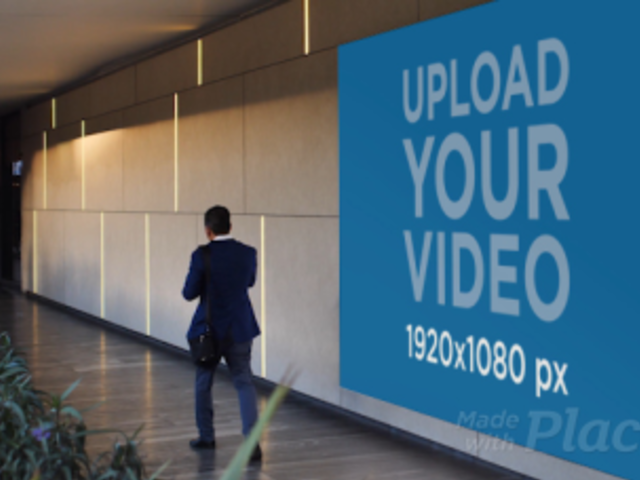 Video Featuring a Billboard inside a Mall 32970