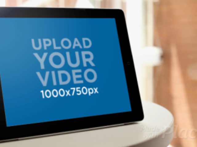 Video of a Woman Using an iPad at an Airport 9604