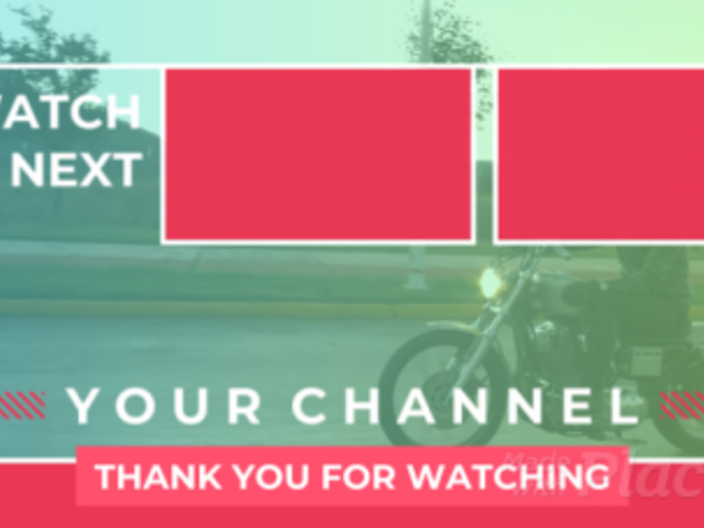 YouTube End Screen Video Maker with Sliding Motion Graphics 1083-el1