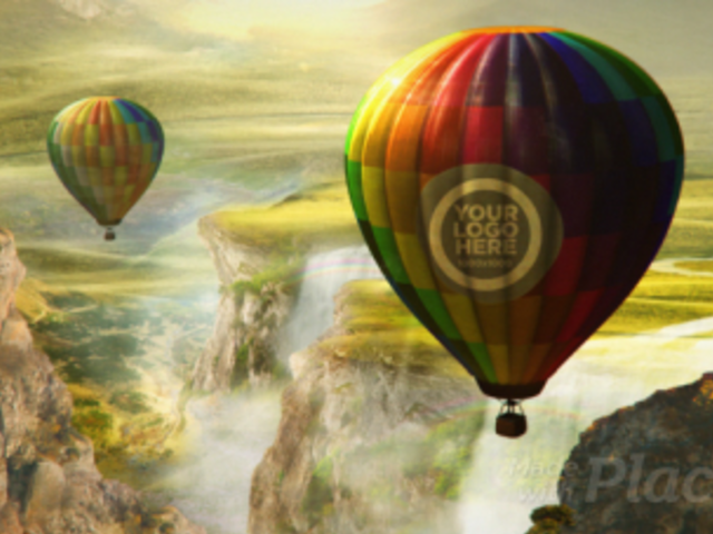 Intro Maker for a Logo Reveal Featuring Hot Air Balloons 1613-el1