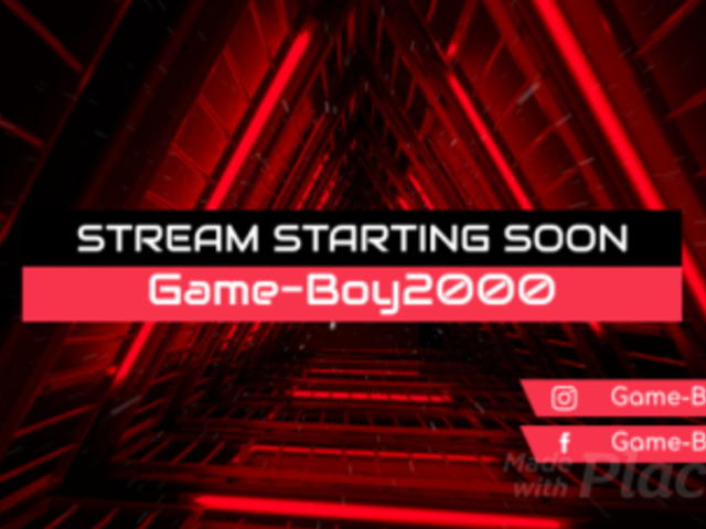 Twitch Starting Soon Screen Video Maker with Cool Graphics 835