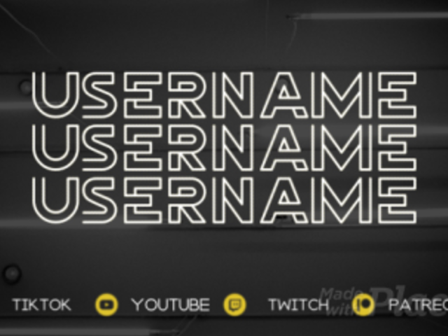 Twitch Starting Soon Screen Video Maker with Glitchy Graphics 343