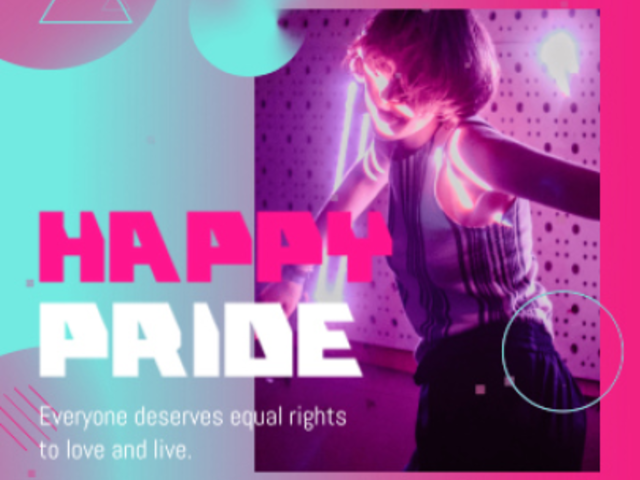 Instagram Video Maker with a Happy Pride Message 2162