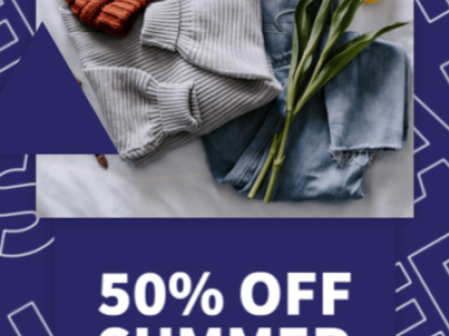 Instagram Story Video Maker Featuring an End-of-Summer Sale 2371-el1