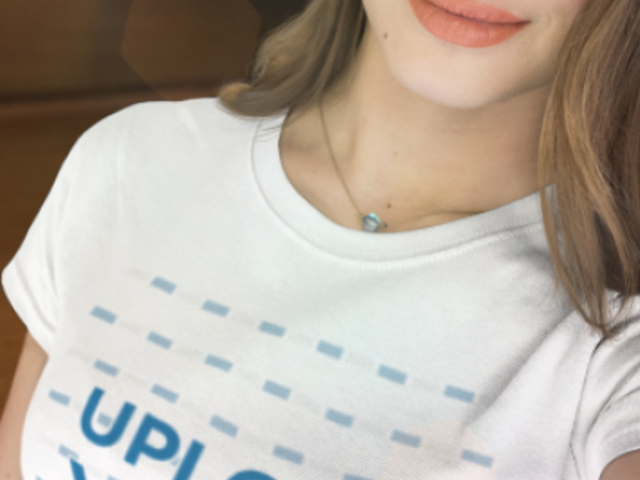 Parallax Video of a Woman Taking a Selfie While Wearing a Round Neck Tee 2504