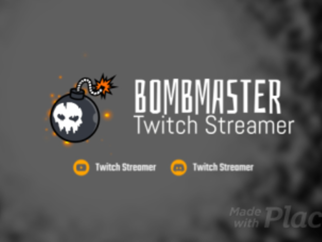 Twitch Starting Soon Screen Video Maker with an Animated Bomb 2629