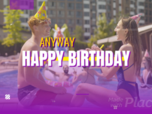 Slideshow Video Maker with a Birthday Theme 2407a-2905-el1