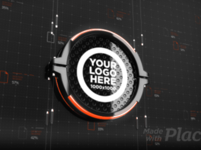 Intro Video Maker Featuring a Glossy-Textured Logo 2787-el1