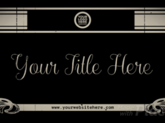 Vintage Intro Video Maker with a Silent Film Aesthetic 2972-el1