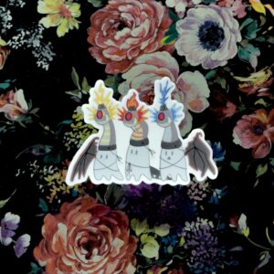 Glow in the Dark Ghostly Trio Vinyl Sticker