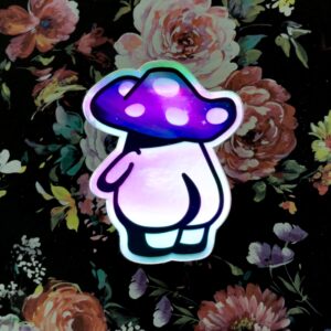 Holo Mushbooty Vinyl Sticker