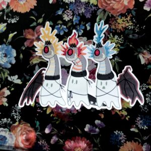 Ghostly Trio Vinyl Sticker