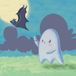 Moonlit Stroll Print