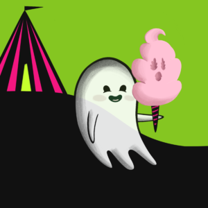 Carnival Ghost Print