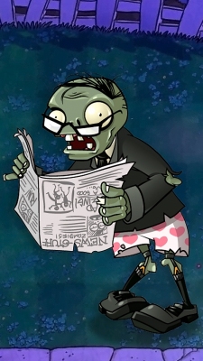 Plants vs Zombies Newspaper Zombie Plants vs Zombies Newspaper Zombie