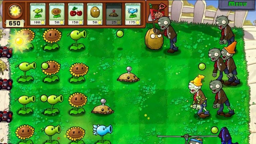 Plants vs Zombies Gameplay