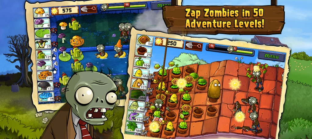 PVZ different adventure levels
