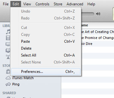 iTunes edit