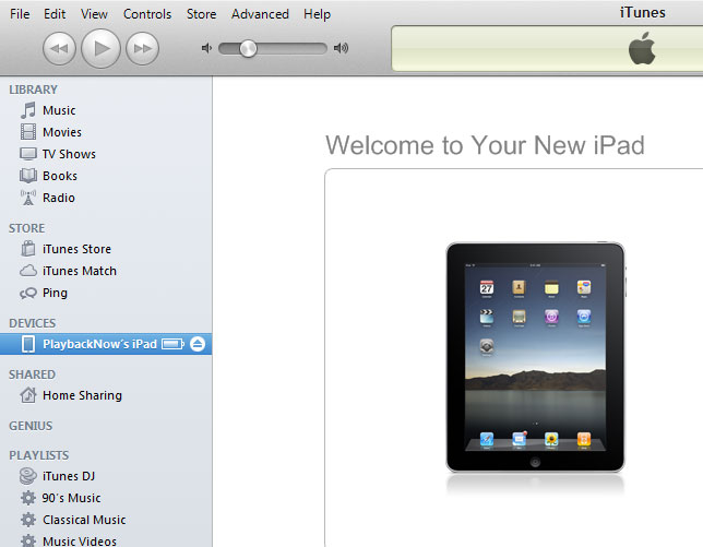 connect iPad