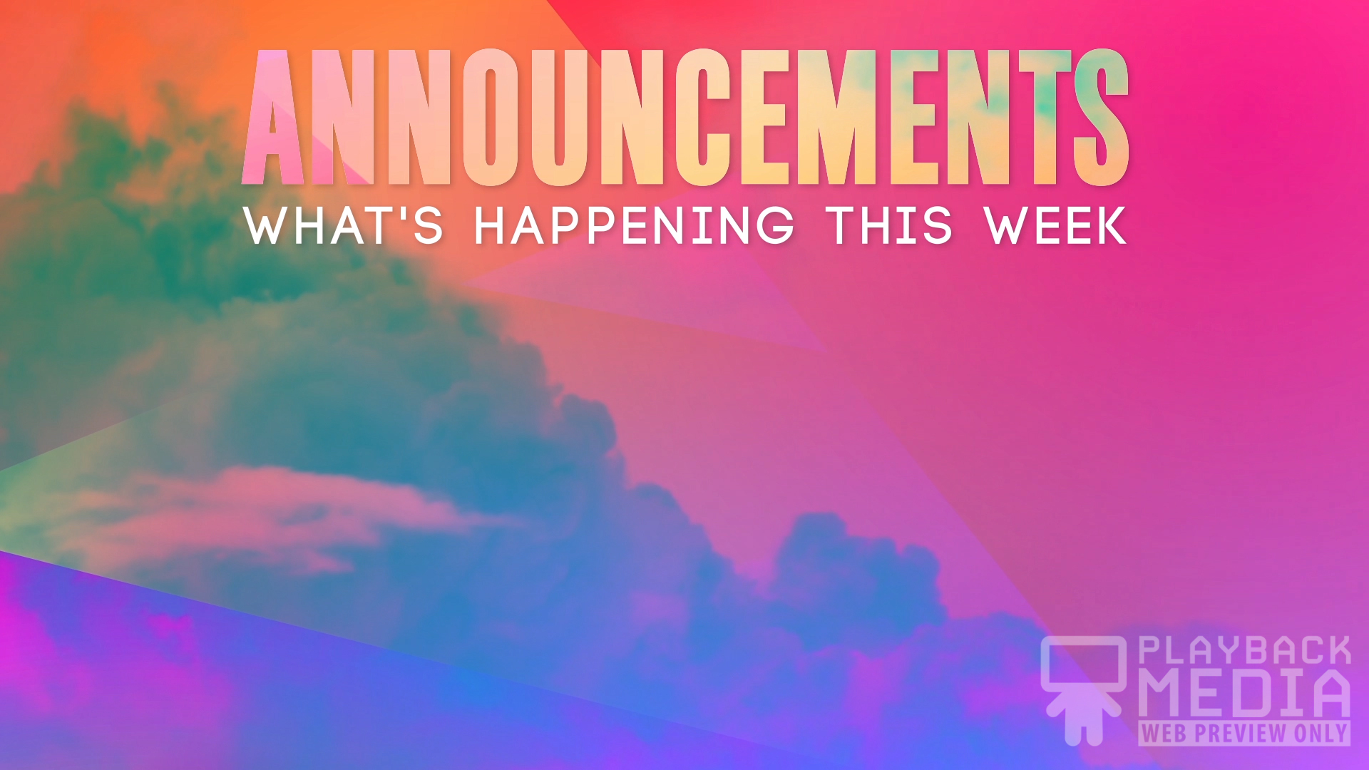 Endless Skies Announcement Motion Playback Media