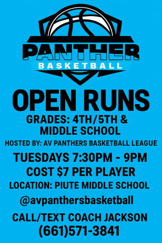 AVP Basketball open run 4th/5th Grade & Middle School