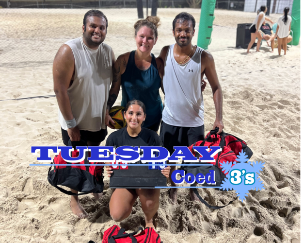 TUESDAY Coed 3's - 6 Weeks